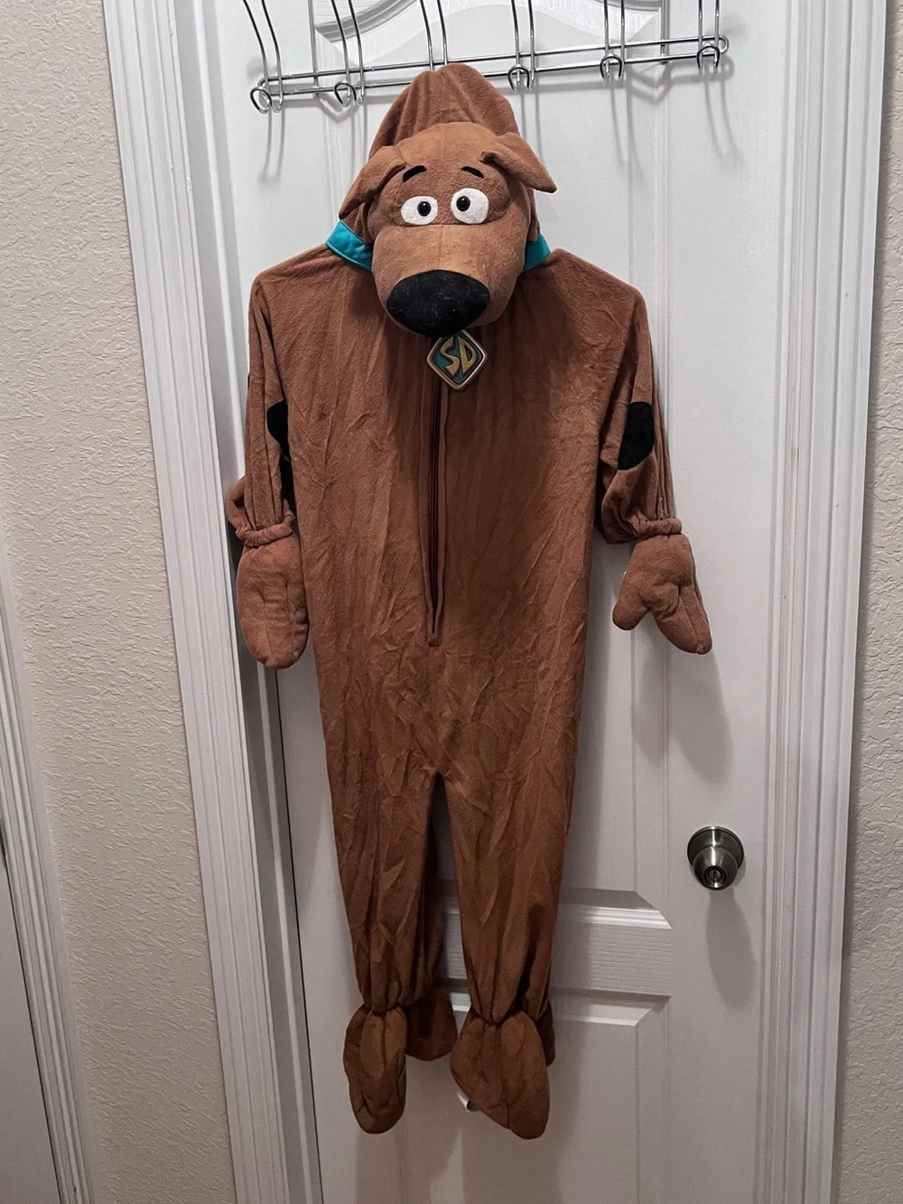 Scooby-Doo Costume Jumpsuit Hooded Plush Costume Kid’s Small